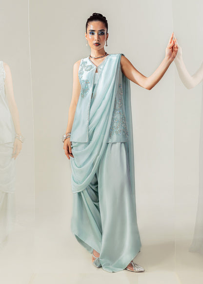 Mahum Asad | The Sirens | Silken Frost - Formal Dress - available at Maria Faisal in UK and USA.