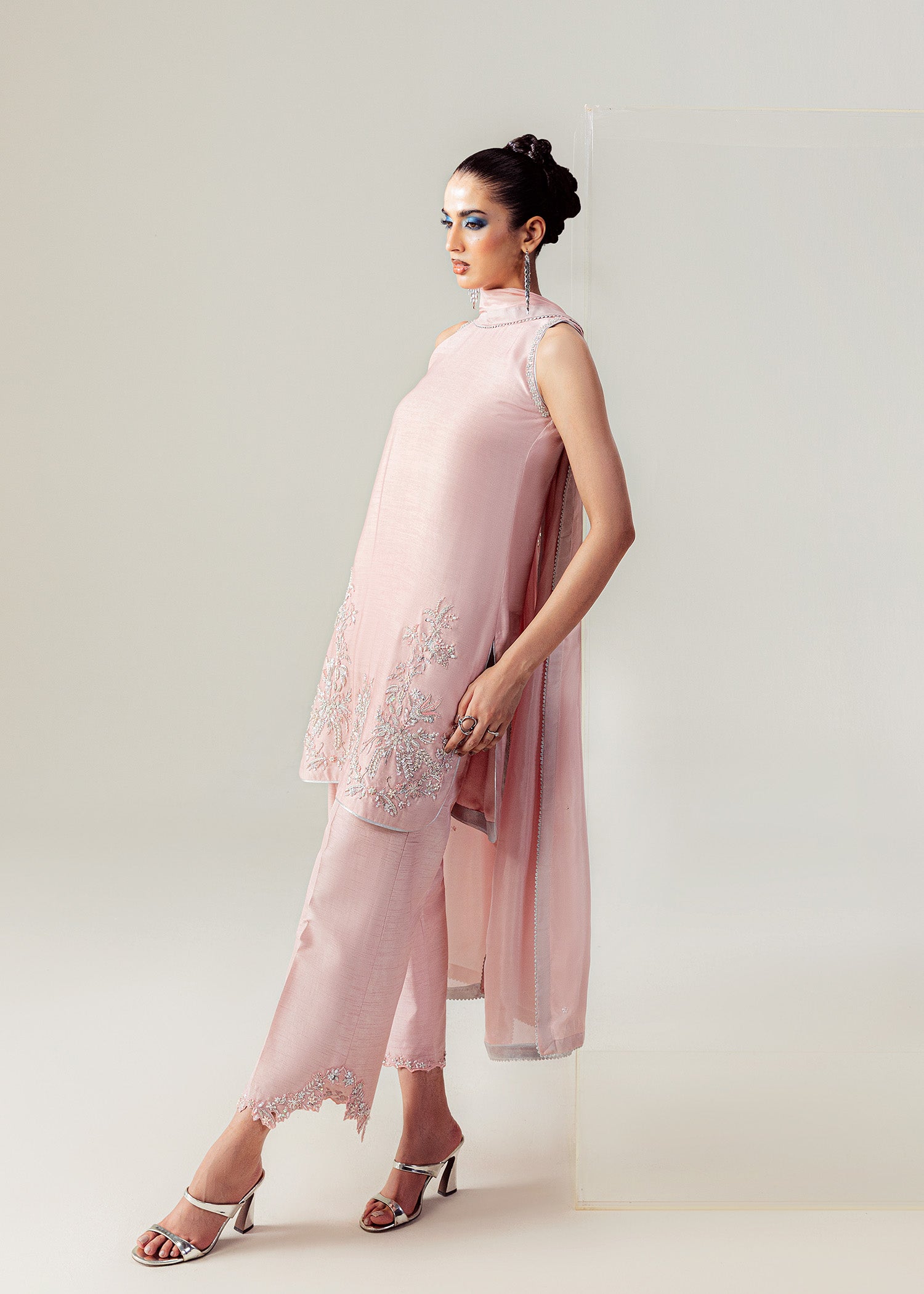 Mahum Asad | The Sirens | Blushed Halo - Formal Dress - available at Maria Faisal in UK and USA.