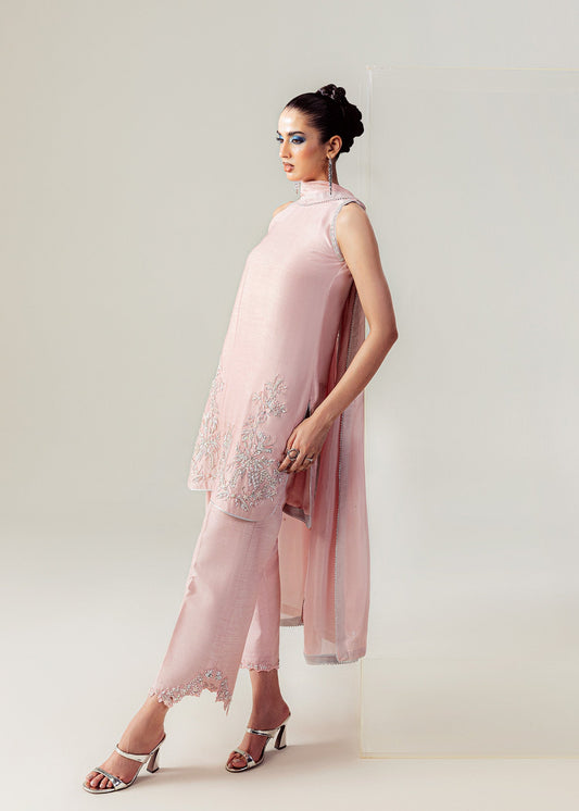 Mahum Asad | The Sirens | Blushed Halo - Formal Dress - available at Maria Faisal in UK and USA.