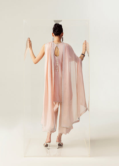 Mahum Asad | The Sirens | Blushed Halo - Formal Dress - available at Maria Faisal in UK and USA.