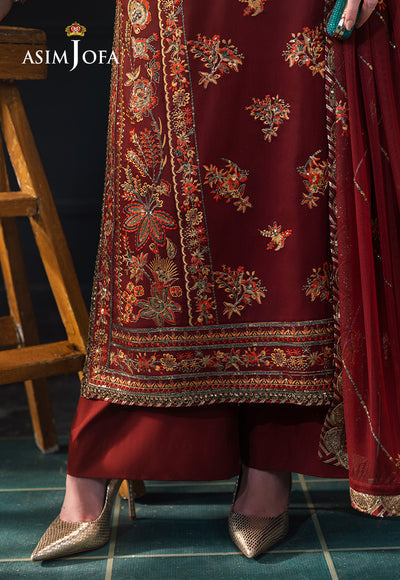 Asim Jofa | Lumiere Formals | AJLFC-05 EMBROIDERED SLUB LAWN - Formal Dress - available at Maria Faisal in UK and USA.