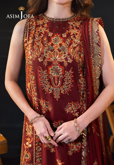 Asim Jofa | Lumiere Formals | AJLFC-05 EMBROIDERED SLUB LAWN - Formal Dress - available at Maria Faisal in UK and USA.