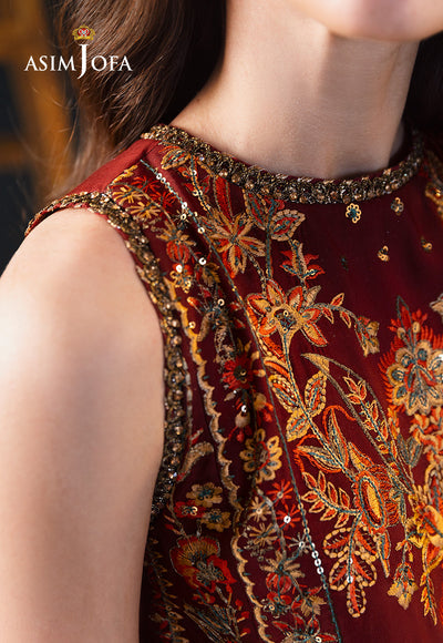 Asim Jofa | Lumiere Formals | AJLFC-05 EMBROIDERED SLUB LAWN - Formal Dress - available at Maria Faisal in UK and USA.