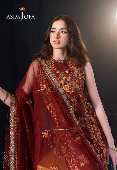 Asim Jofa | Lumiere Formals | AJLFC-05 EMBROIDERED SLUB LAWN - Formal Dress - available at Maria Faisal in UK and USA.