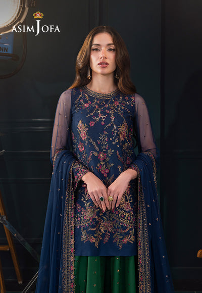 Asim Jofa | Lumiere Formals | AJLFC-07 EMBROIDERED NET - Formal Dress - available at Maria Faisal in UK and USA.