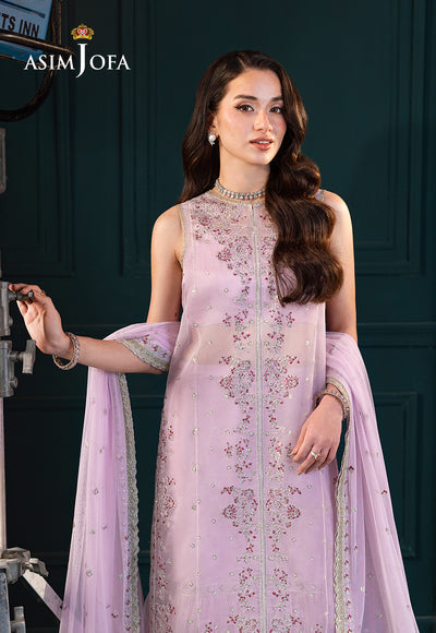Asim Jofa | Lumiere Formals | AJLFC-09 EMBROIDERED SOFT NET ORGANZA - Formal Dress - available at Maria Faisal in UK and USA.