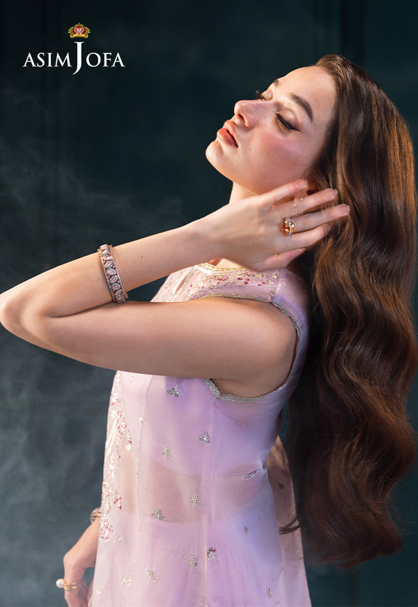 Asim Jofa | Lumiere Formals | AJLFC-09 EMBROIDERED SOFT NET ORGANZA - Formal Dress - available at Maria Faisal in UK and USA.