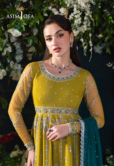 Asim Jofa | Lumiere Formals | AJLFC-10 EMBROIDERED NET - Formal Dress - available at Maria Faisal in UK and USA.