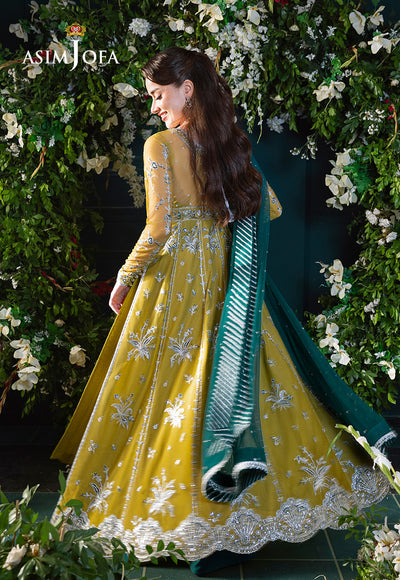 Asim Jofa | Lumiere Formals | AJLFC-10 EMBROIDERED NET - Formal Dress - available at Maria Faisal in UK and USA.