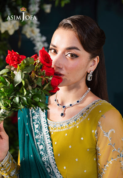 Asim Jofa | Lumiere Formals | AJLFC-10 EMBROIDERED NET - Formal Dress - available at Maria Faisal in UK and USA.