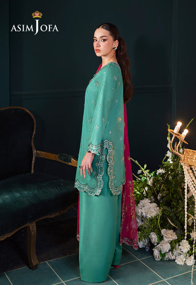 Asim Jofa | Lumiere Formals | AJLFC-04 EMBROIDERED RAW SILK - Formal Dress - available at Maria Faisal in UK and USA.