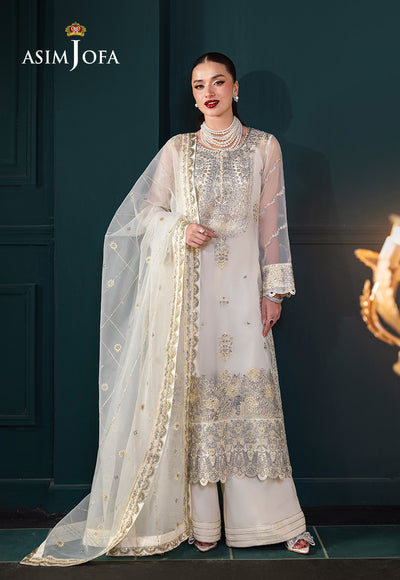 Asim Jofa | Lumiere Formals | AJLFC-03 EMBROIDERED ORGANZA - Formal Dress - available at Maria Faisal in UK and USA.
