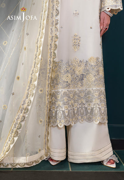 Asim Jofa | Lumiere Formals | AJLFC-03 EMBROIDERED ORGANZA - Formal Dress - available at Maria Faisal in UK and USA.