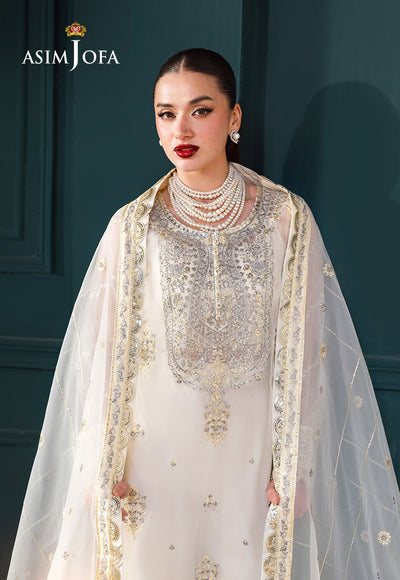 Asim Jofa | Lumiere Formals | AJLFC-03 EMBROIDERED ORGANZA - Formal Dress - available at Maria Faisal in UK and USA.