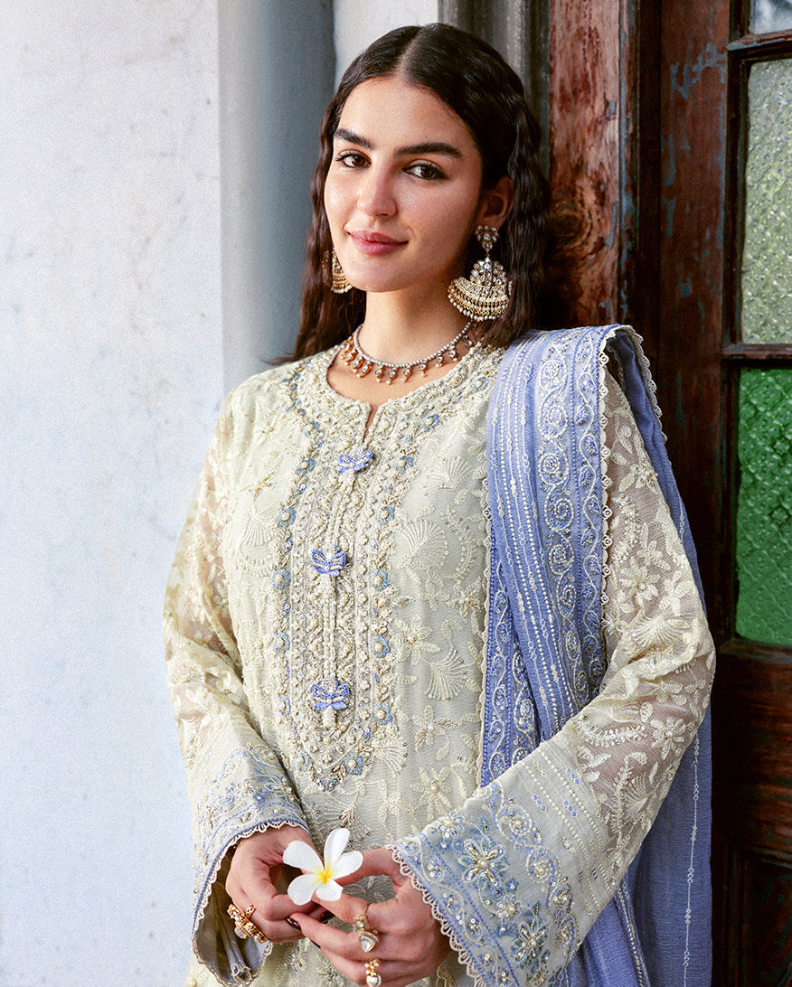 Mushq | Saugaat Pret | Nazneen - Luxury Dress - available at Maria Faisal in UK and USA.