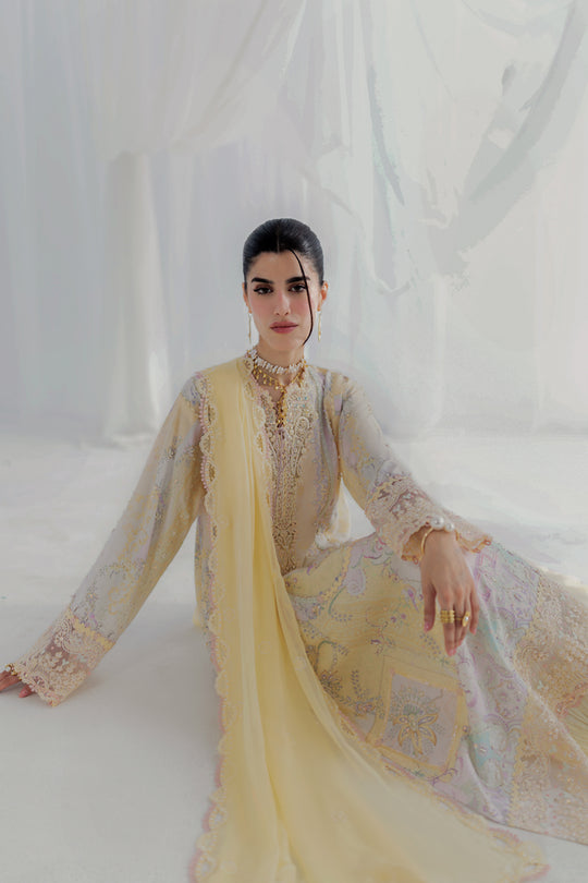 Qalamkar | Luxe Silk 25 | LK-03 LENI - Ladies Clothes - Maria Faisal