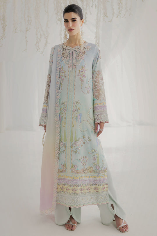 Qalamkar | Luxe Silk 25 | LK-01 KEEVA - Ladies Clothes - Maria Faisal