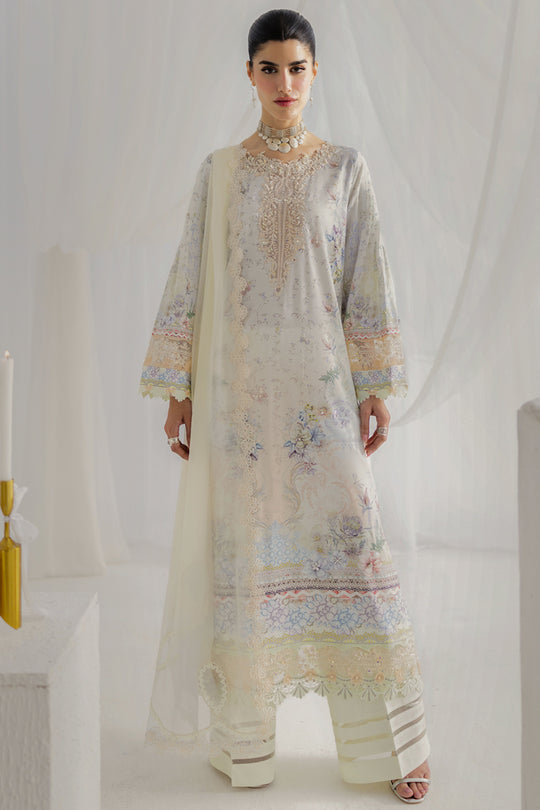 Qalamkar | Luxe Silk 25 | LK-02 ROISIN - Ladies Clothes - Maria Faisal