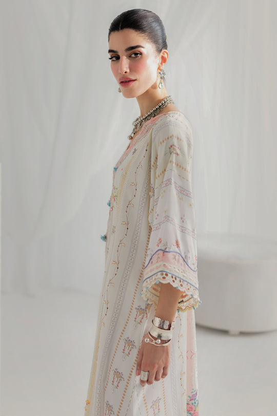 Qalamkar | Luxe Silk 25 | LK-08 BIANCA - Ladies Clothes - Maria Faisal