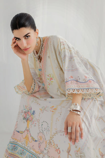 Qalamkar | Luxe Silk 25 | LK-08 BIANCA - Ladies Clothes - Maria Faisal