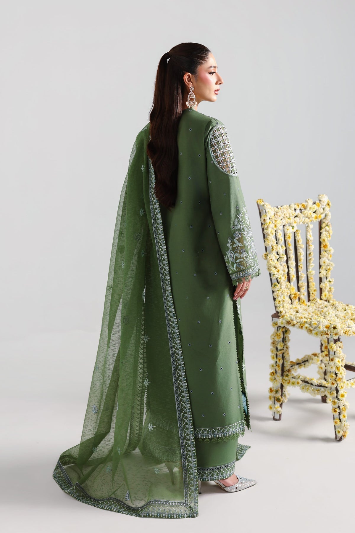Akbar Aslam | Elan Luxury Lawn 26 | Samara - Luxury Dress - available at Maria Faisal in UK and USA.