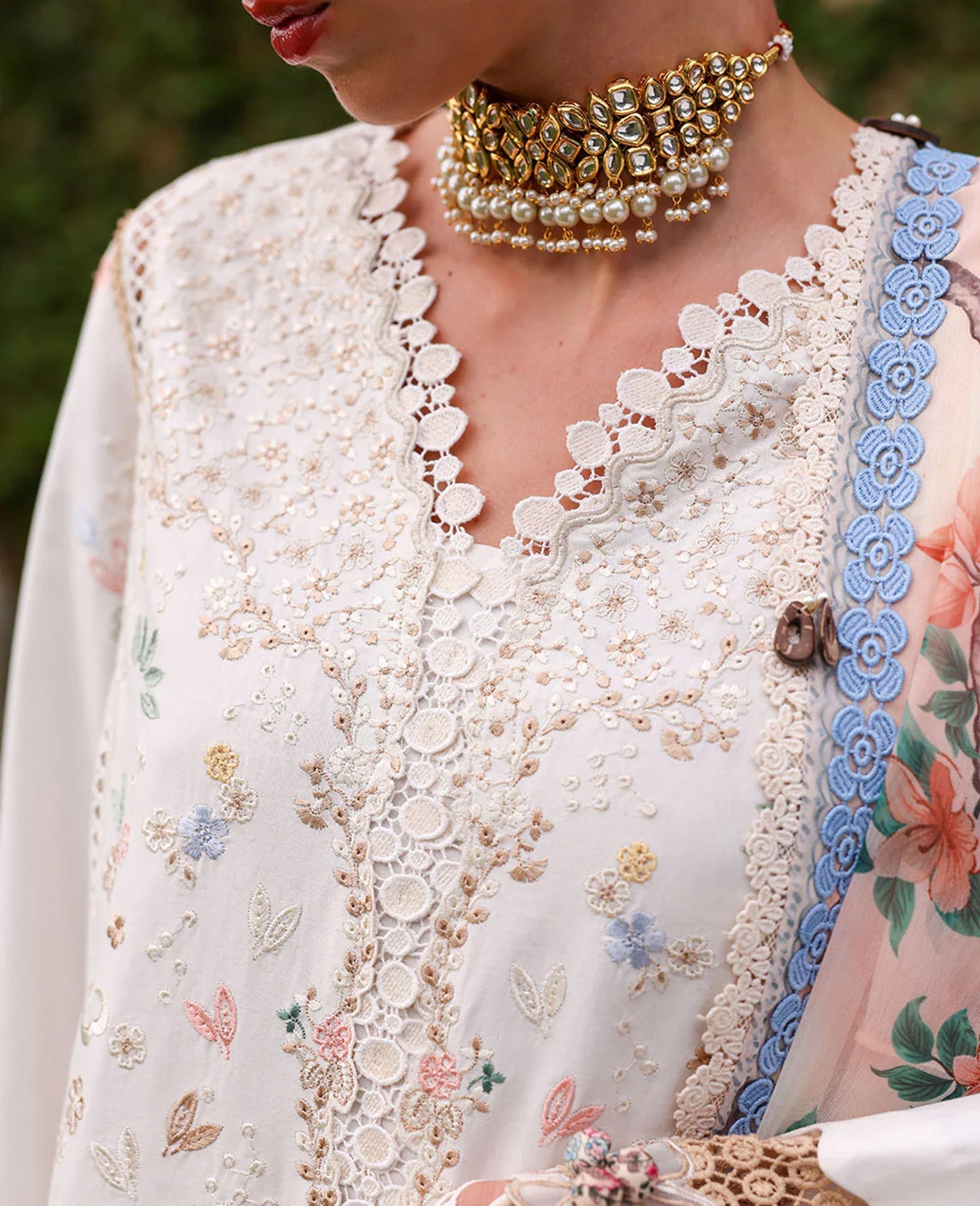 Republic Womenswear | Lilas Lawn 26 | Amaya - Luxury Dress - available at Maria Faisal in UK and USA.