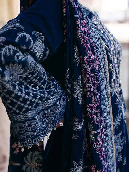 Flossie | Siara Velvet Formals | V-106 - A - Ladies Clothes - Maria Faisal