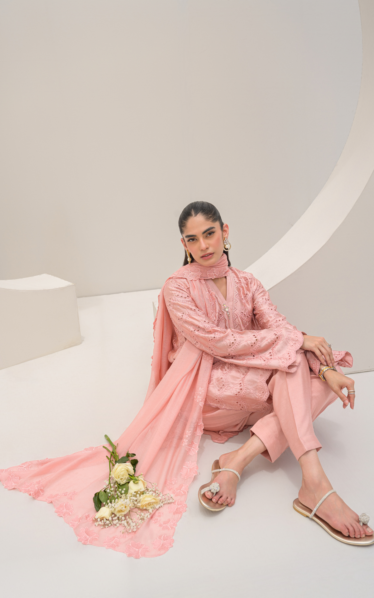 Sana Abbas | Ara Eid Luxe | Sora - Luxury Dress - available at Maria Faisal in UK and USA.