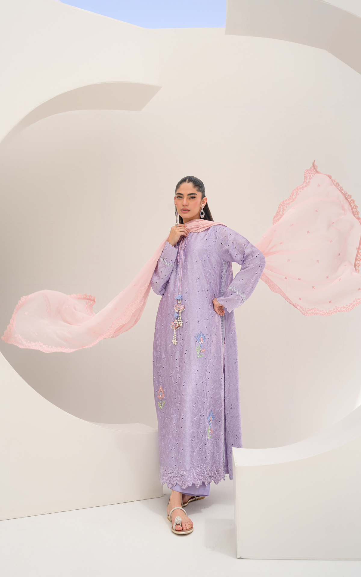 Sana Abbas | Ara Eid Luxe | Veya - Luxury Dress - available at Maria Faisal in UK and USA.