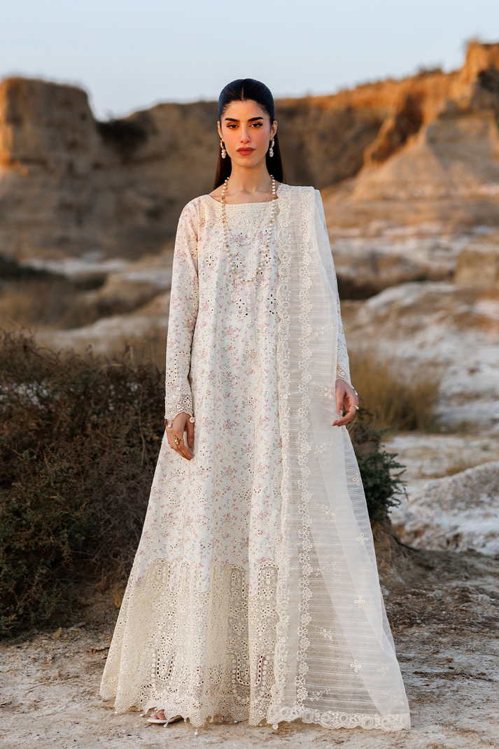 Emaan adeel | Sunlit Groove Luxury Lawn 26 | SUNKISSED - Luxury Dress - available at Maria Faisal in UK and USA.