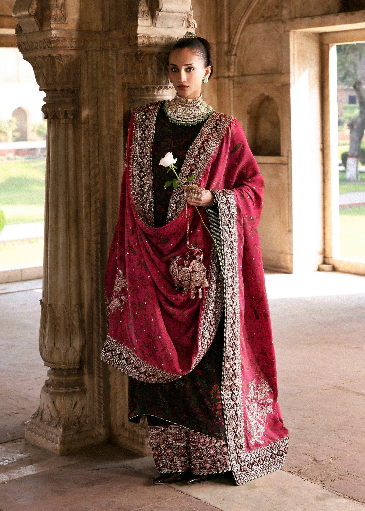 Hussain Rehar | Luxury Pret AW 25 | Aubressa - Formal Dress - available at Maria Faisal in UK and USA.