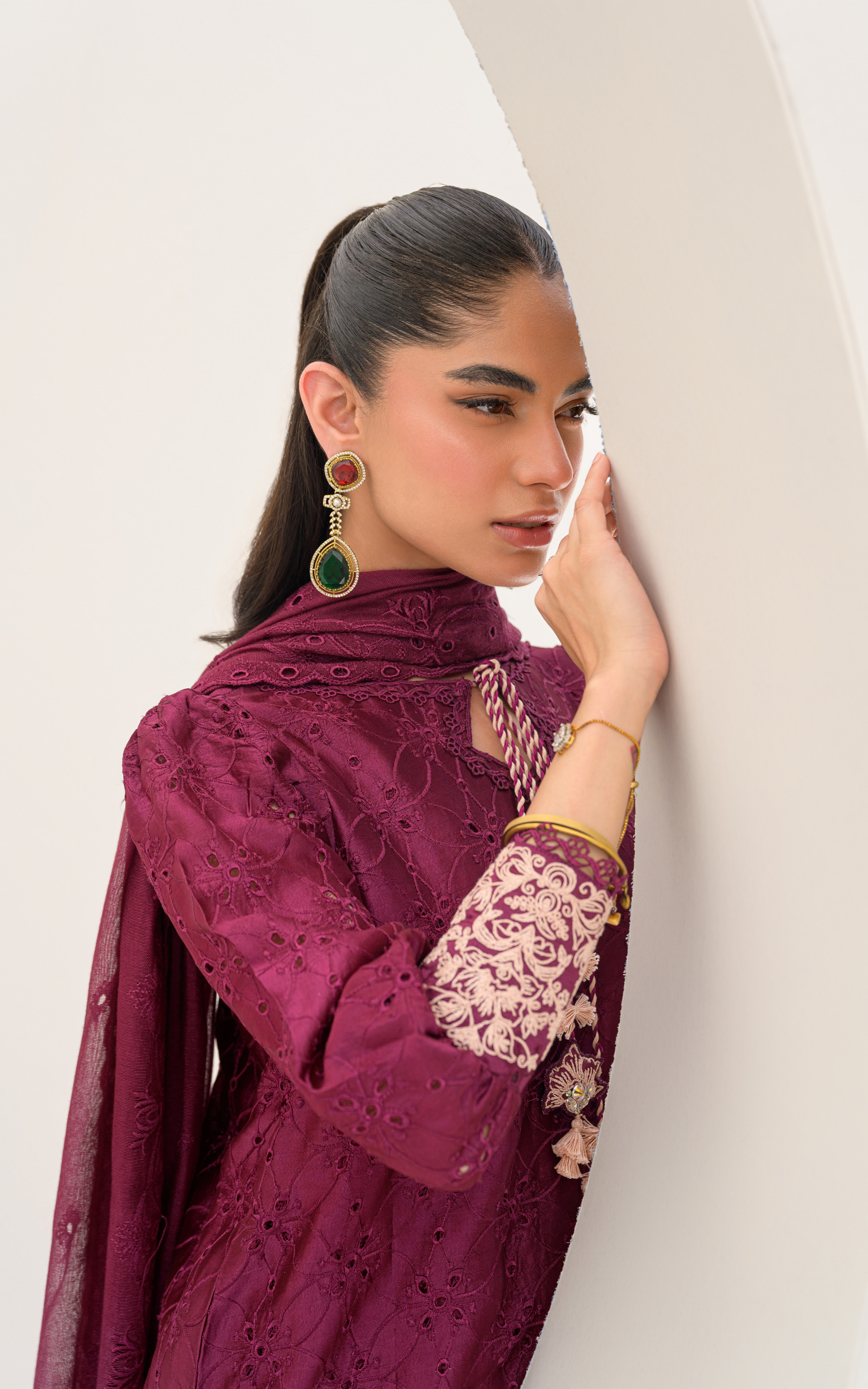 Sana Abbas | Ara Eid Luxe | Zerin - Luxury Dress - available at Maria Faisal in UK and USA.