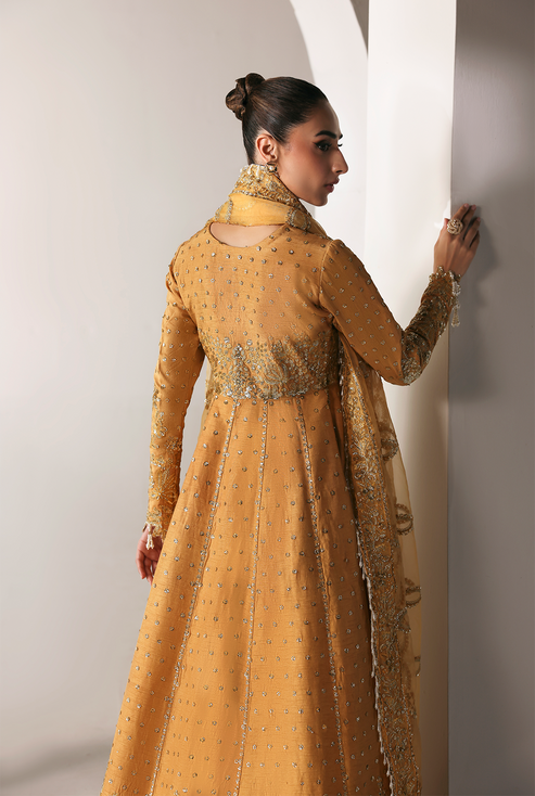 Emaan Adeel | Serein Luxe Silk | GOLDEN HOUR - Formal Dress - available at Maria Faisal in UK and USA.