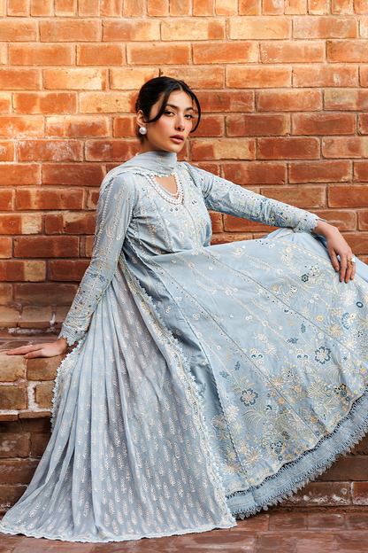 Emaan Adeel | Mirabelle Festive Luxury Lawn | BLISSFUL DREAMS - Luxury Dress - available at Maria Faisal in UK and USA.