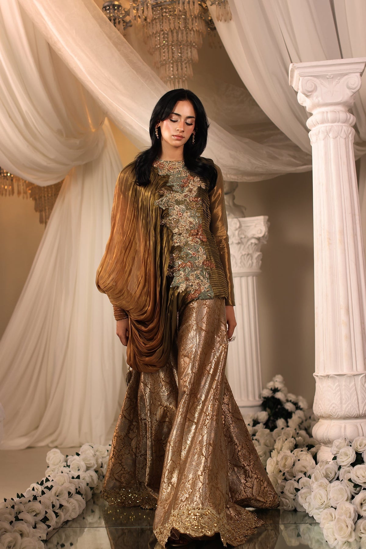 Musferah Saad | Casa Blance |Avant Garde - Bridal Dress - available at Maria Faisal in UK and USA.