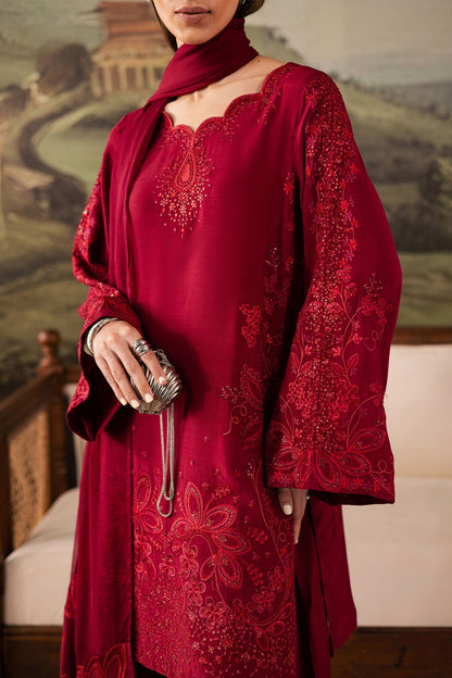 Nureh | Shades of Winter | NP-675 - Casual Dress - available at Maria Faisal in UK and USA.