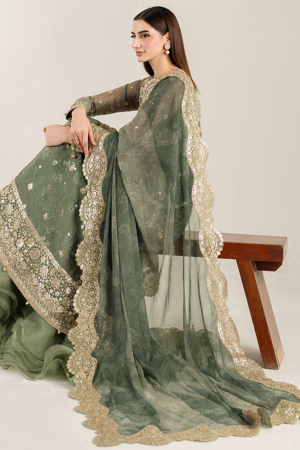 Farasha | Fiorella Formals | Olive Aura - Ladies Clothes - Maria Faisal