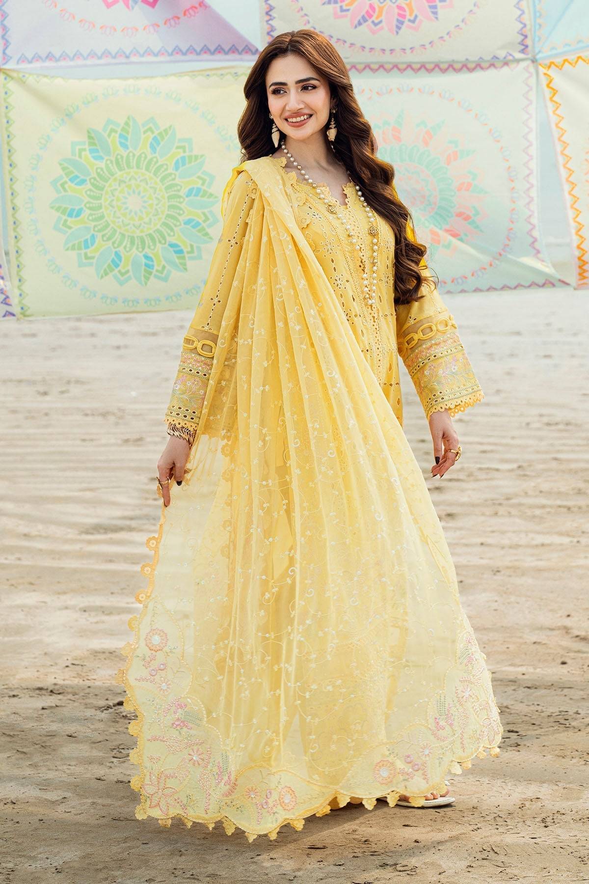 Nureh | Khuwab Luxury Lawn | NE-144 by Maria Faisal - Registered Vendor of : Nureh - type : - 100% original wedding dresses