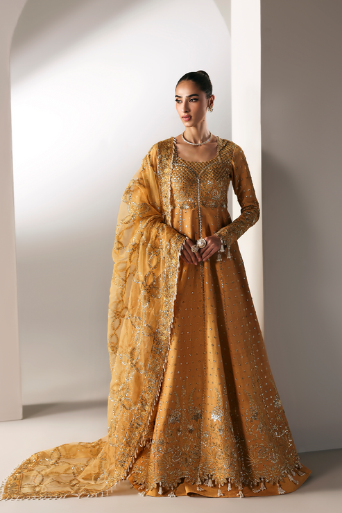 Emaan Adeel | Serein Luxe Silk | GOLDEN HOUR - Formal Dress - available at Maria Faisal in UK and USA.