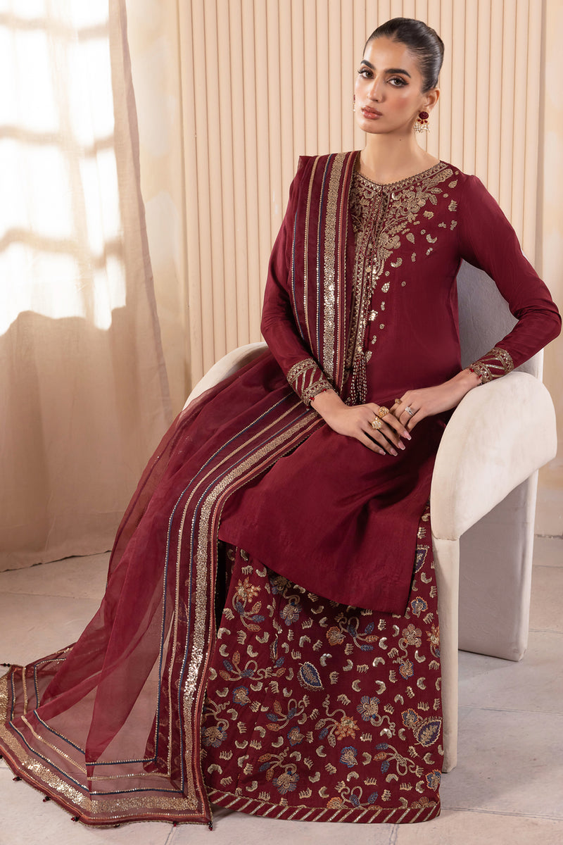 Jazmin | Formals Collection | RAW SILK UR-7016 - Ladies Clothes - Maria Faisal