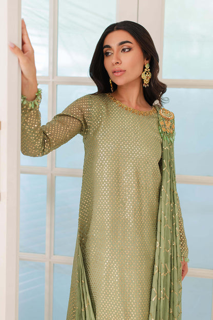 Mina Hasan | Signature Pret | Sonya - Luxury Dress - available at Maria Faisal in UK and USA.