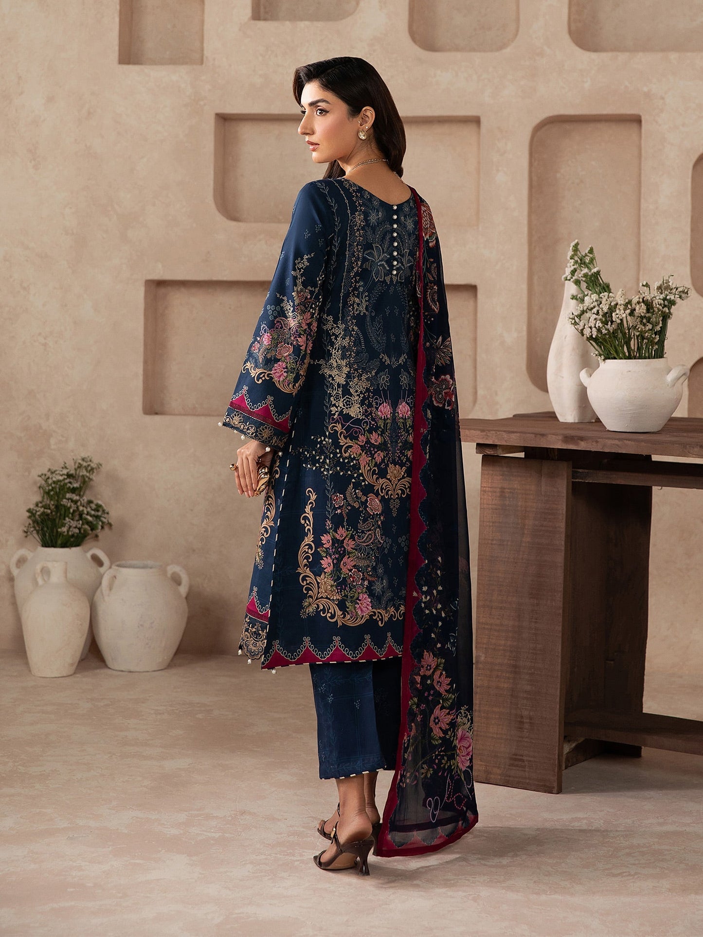 Gulaal | Syra Lawn 26 | Aluxe SKU D - 8 - Luxury Dress - available at Maria Faisal in UK and USA.