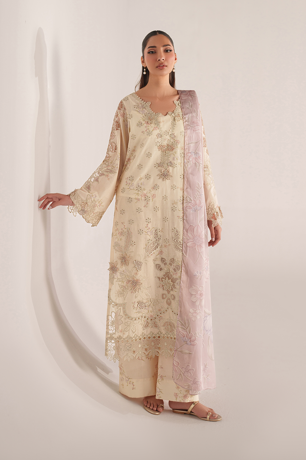 Iznik | Spring/Summer Lawn 26 | SS-06 - Luxury Dress - available at Maria Faisal in UK and USA.