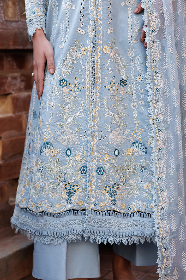 Emaan Adeel | Mirabelle Festive Luxury Lawn | BLISSFUL DREAMS - Luxury Dress - available at Maria Faisal in UK and USA.