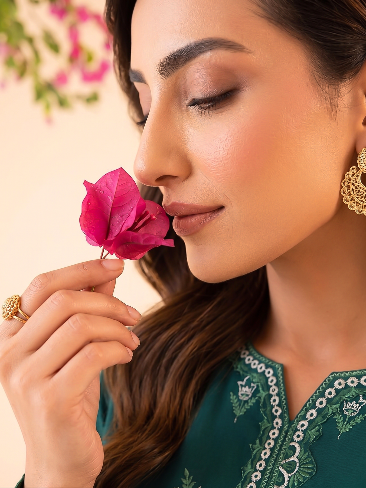 Faiza Faisal | FNF Cords Edit |DEEP TEAL CHARM - Casual Dress - available at Maria Faisal in UK and USA.