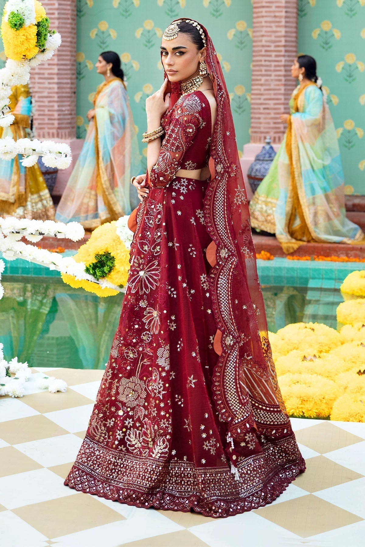 Nureh | Jhoomro Wedding Formals | NL-53 - MAHRO - Wedding Dress - Maria Faisal