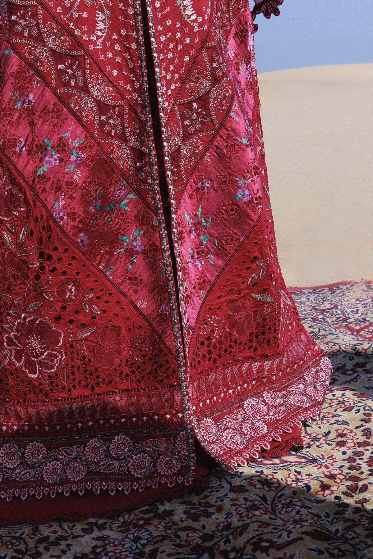 Nureh | Aman Luxe | Kiraz NE-230 - Luxury Dress - available at Maria Faisal in UK and USA.