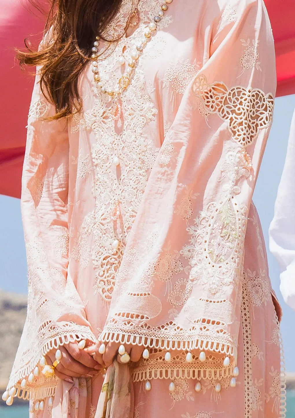Elaf Premium | Hai Kuch Festive Lawn 24 | EHK-07 Pareesa - Designer Dress with Intricate embroidery and embellishments. Shop elegent wedding dress at Maria Faisal.