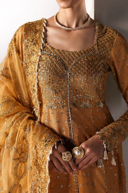 Emaan Adeel | Serein Luxe Silk | GOLDEN HOUR - Formal Dress - available at Maria Faisal in UK and USA.