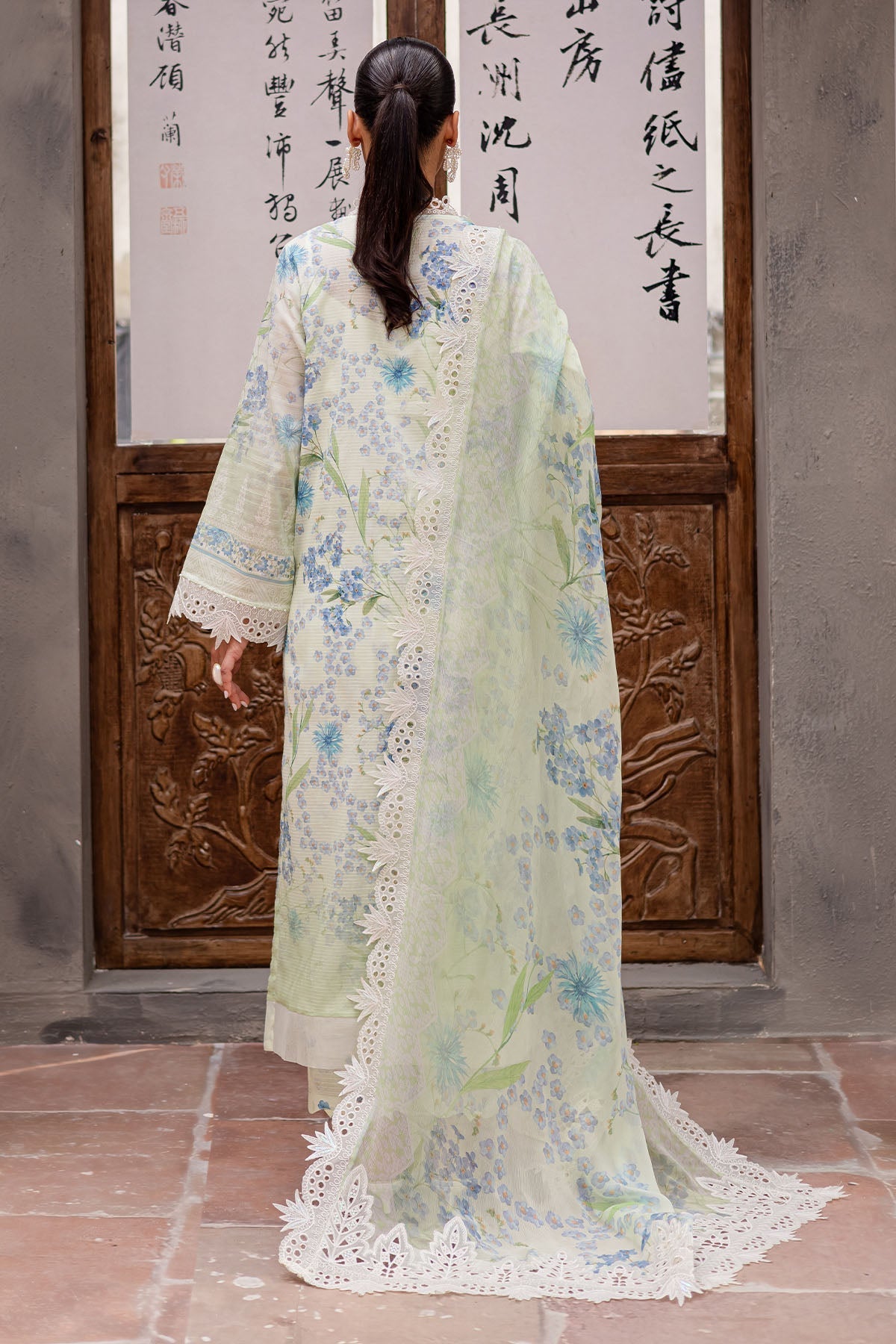 Nureh | Bloom 26 | BL-12 - Dress - available at Maria Faisal in UK and USA.